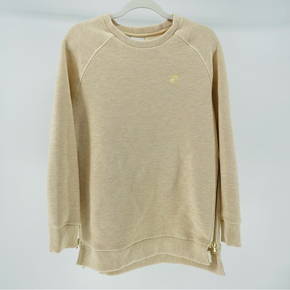 Varley Tops - Varley Manning Sweatshirt, Ribbed Knit, Zipper Details, Women's Medium